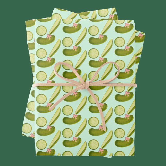 Hoja De Papel De Regalo Pink Bow Pickles (Subido por el creador)