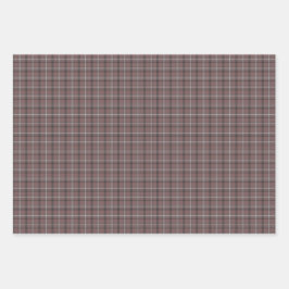 Hoja De Papel De Regalo Pink Brown Plaid Classic Pattern