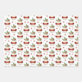 Hoja De Papel De Regalo Pink Christmas Ornament