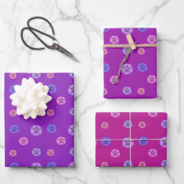 Hoja De Papel De Regalo Pink Purple Sand Dollar