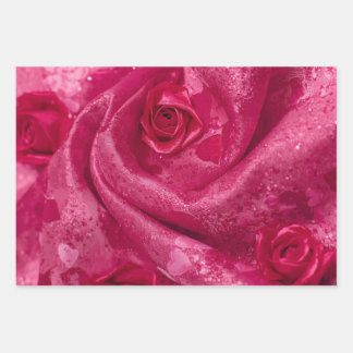Hoja De Papel De Regalo Pink Satin Rose