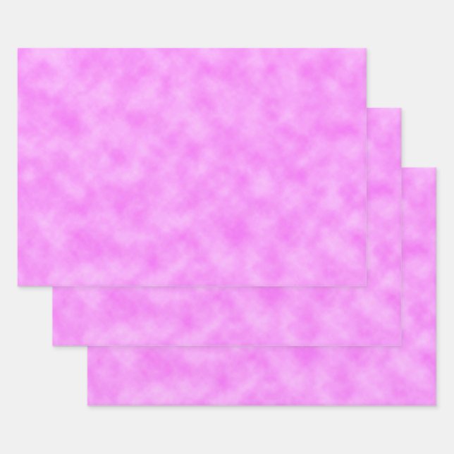 Hoja De Papel De Regalo Pinkish Purple Created Clouds Abstract Art Design (Set)