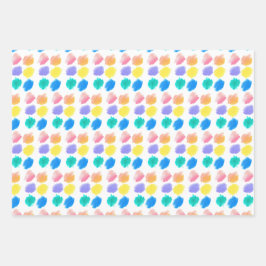 Hoja De Papel De Regalo Pintura arcoiris y fiesta de cumpleaños Sip