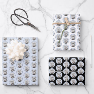 Hoja De Papel De Regalo Pintura de lobo irlandesa - Arte de perro original