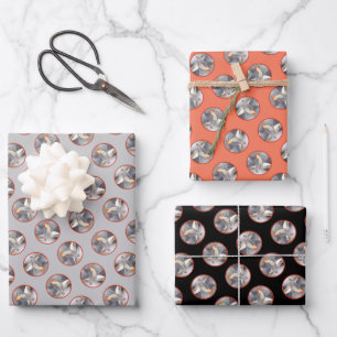 Hoja De Papel De Regalo Pintura de pájaro de madera roja