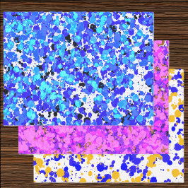 Hoja De Papel De Regalo Pintura Salpicada 