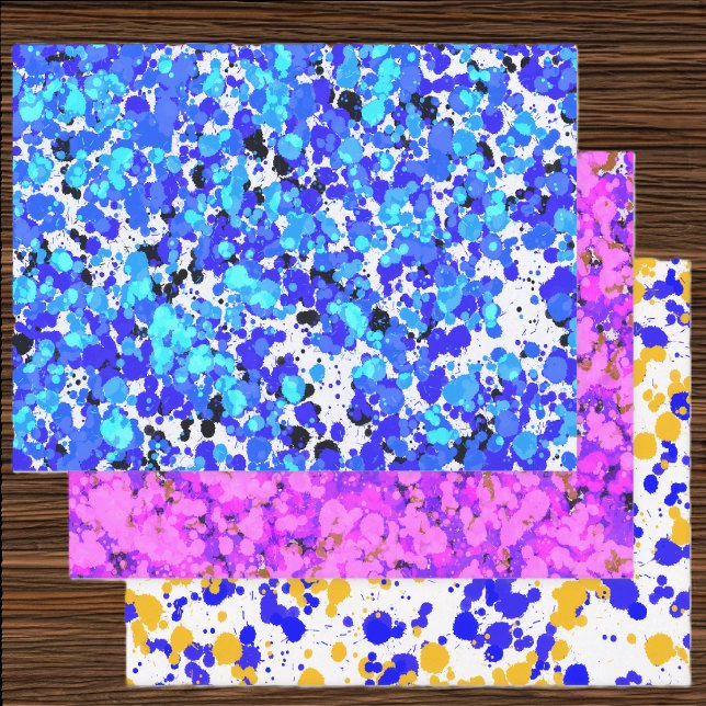 Hoja De Papel De Regalo Pintura Salpicada  (Subido por el creador)
