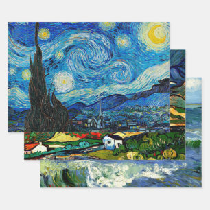 Hoja De Papel De Regalo Pinturas famosas de Vincent van Gogh