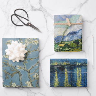 Hoja De Papel De Regalo Pinturas famosas de Vincent Van Gogh