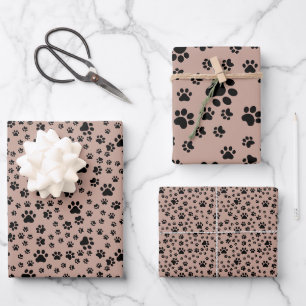 Hoja De Papel De Regalo Pinturas negras en latón antiguo