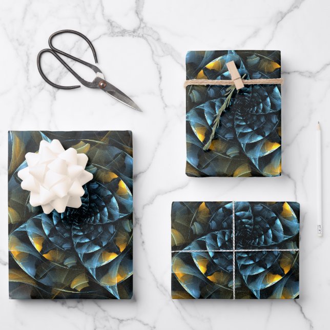 Hoja De Papel De Regalo PinWheeler Abstract Art (Anverso)