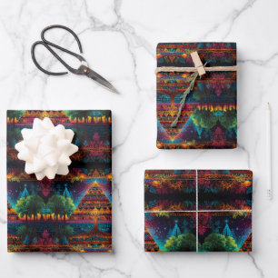 Hoja De Papel De Regalo Pirámide Vivid & Árbol de la Vida - Guerra de Fusi