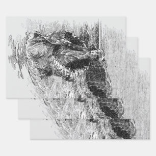 Hoja De Papel De Regalo Piratas de época, Sir Henry Morgan en el océano