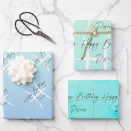 Hoja De Papel De Regalo Pisces Colorstrolgy Cumpleaños