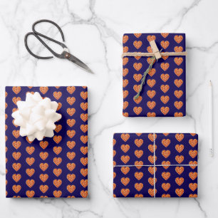 Hoja De Papel De Regalo Pizza Lover Heart