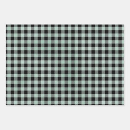 Hoja De Papel De Regalo Placa verde negra