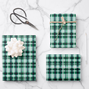 Hoja De Papel De Regalo Placa verde, negra y blanca