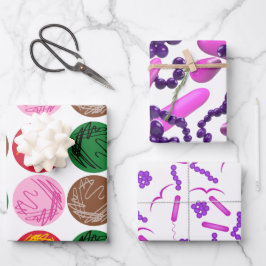 Hoja De Papel De Regalo Placas de cultivo bacteriano y mancha de gramíneas