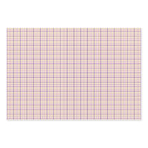 Plaid Clásico Retro de Color Crema y Morado