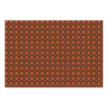 Plaid de corazón de búfalo negro rojo óxido