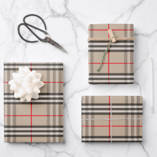 Hoja De Papel De Regalo Plaid Hatter