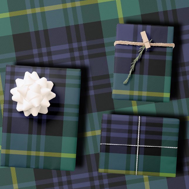 Hoja De Papel De Regalo Plaid Navideño Elegante (Subido por el creador)