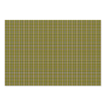 Plaid Retro Color Verde Oliva