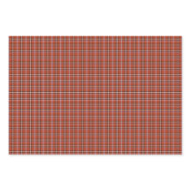 Plaid Rojo Óxido Color Retro