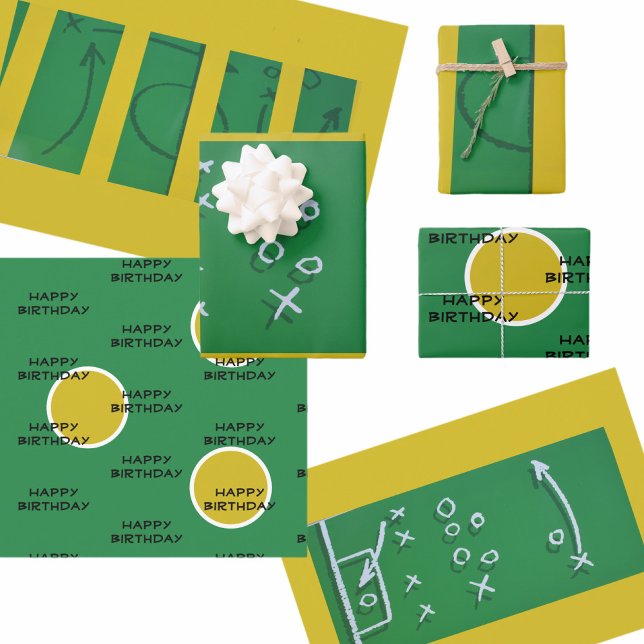 Hoja De Papel De Regalo Plan de juego de campo de fútbol personalizable am (Subido por el creador)