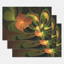 Planta de fantasía Resumen Fractal Verde Rust Brow