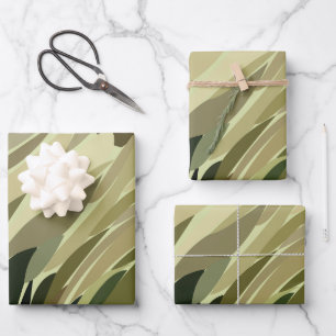 Hoja De Papel De Regalo Planta Green Cornfield