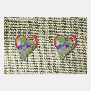 Hoja De Papel De Regalo Plantas de jardín para amantes de la suculencia