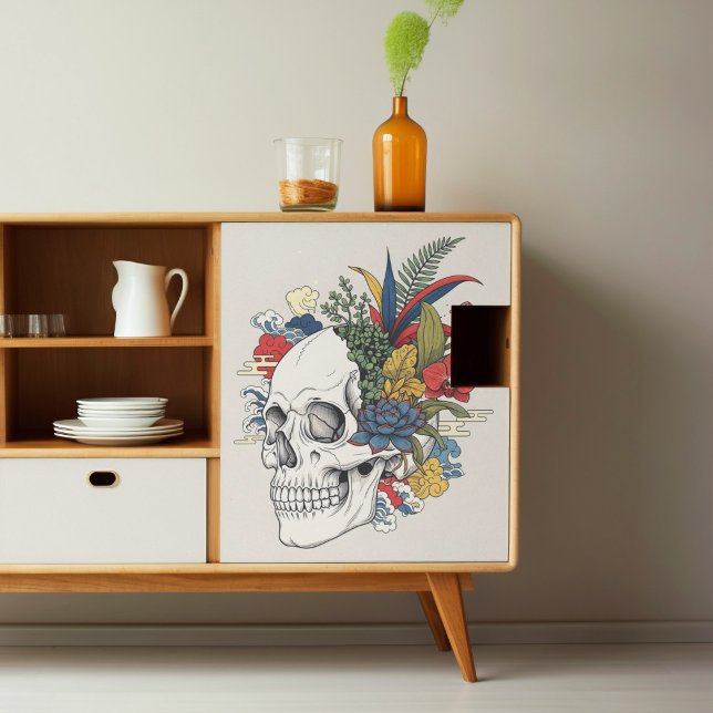 Hoja De Papel De Regalo Plantas De La Casa De Esqueleto Acondicionadas O P (This is a mockup, your design may appear larger/smaller depending on size of your decoupage piece.)