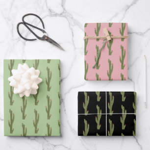 Hoja De Papel De Regalo Plantas del desierto de Saguaro Cactus Regalos Cua