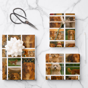 Hoja De Papel De Regalo Plantilla personalizada de 25 Collages de fotos
