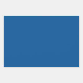 Hoja De Papel De Regalo Plata Electric Royal Midnight Blue Shades 3 Tonos