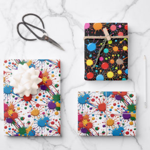 Hoja De Papel De Regalo Plato de pintura silvestre