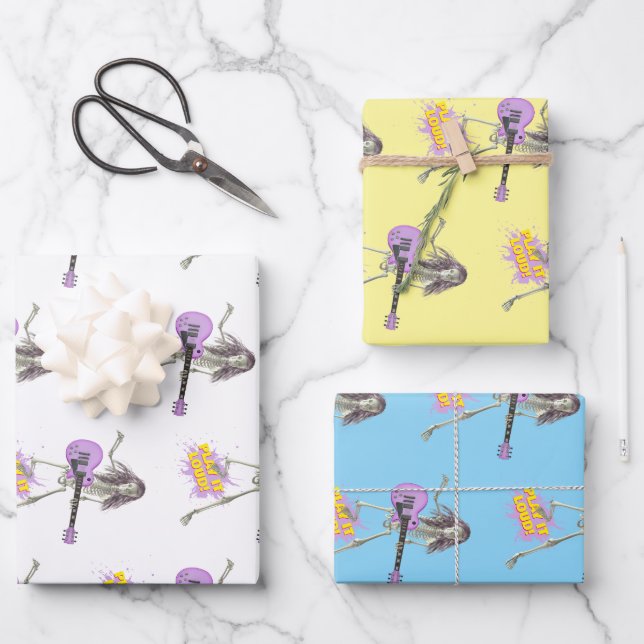 Hoja De Papel De Regalo Play It Loud!  (Anverso)