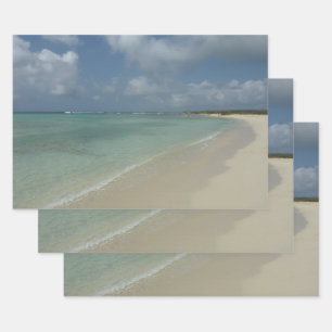 Hoja De Papel De Regalo Playa de Aruba II Bonita Escena Natural