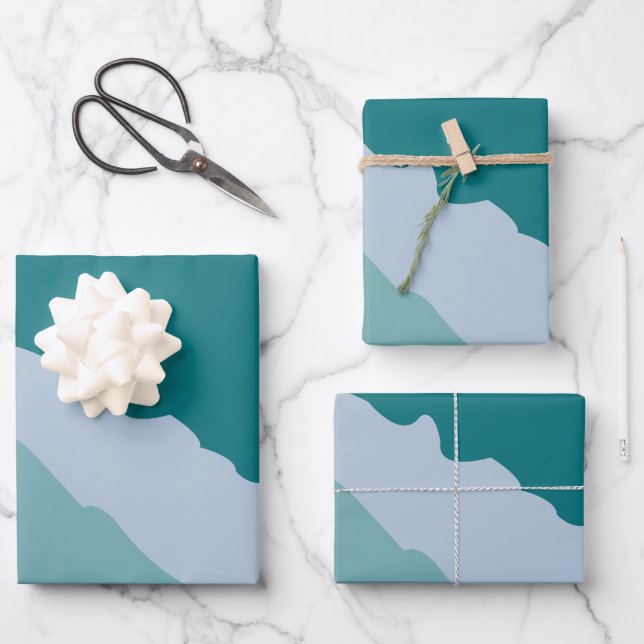 Hoja De Papel De Regalo Playa del Océano Mar (Anverso)