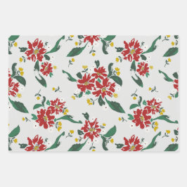 Hoja De Papel De Regalo Poinsettias For All Seasons