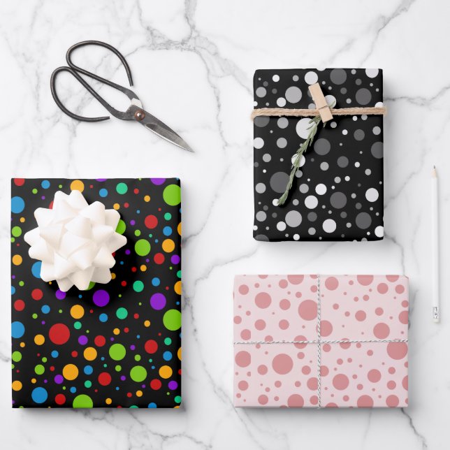 Hoja De Papel De Regalo Polka Dot Bundle (Anverso)