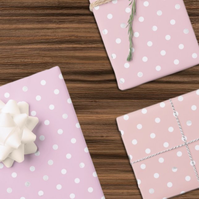 Hoja De Papel De Regalo Polka Dot Girl Baby Shower (Subido por el creador)