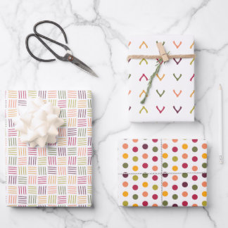 Hoja De Papel De Regalo Polka Dots| Wishbones | Weaving lines -