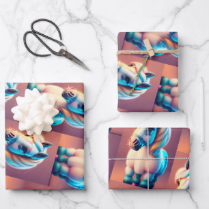 Hoja De Papel De Regalo Pony 3D Spirit