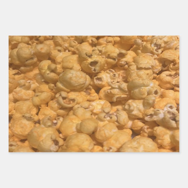 Hoja De Papel De Regalo Popcorn (Anverso)