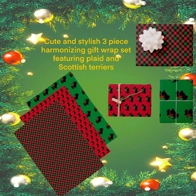 Hoja De Papel De Regalo Popular Red Green Green Plage (Your gifts will look fabulous!)