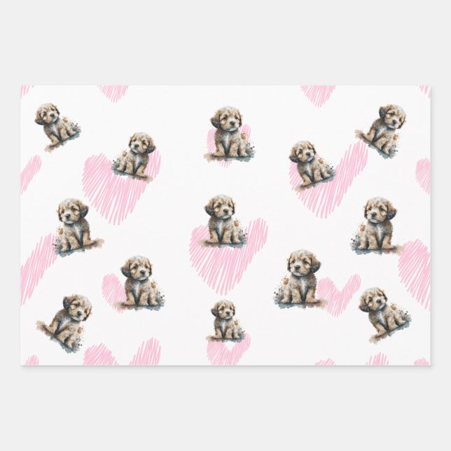 Hoja De Papel De Regalo Por el amor a los perros (Anverso 3)