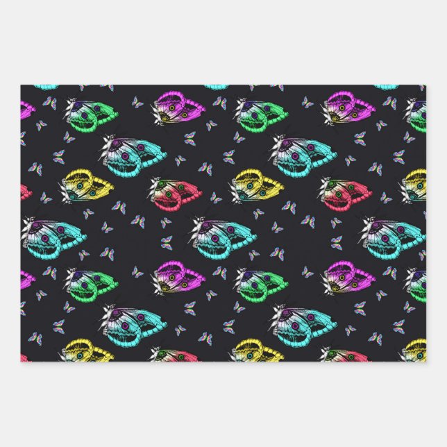 Hoja De Papel De Regalo Pouf redondo (Anverso)