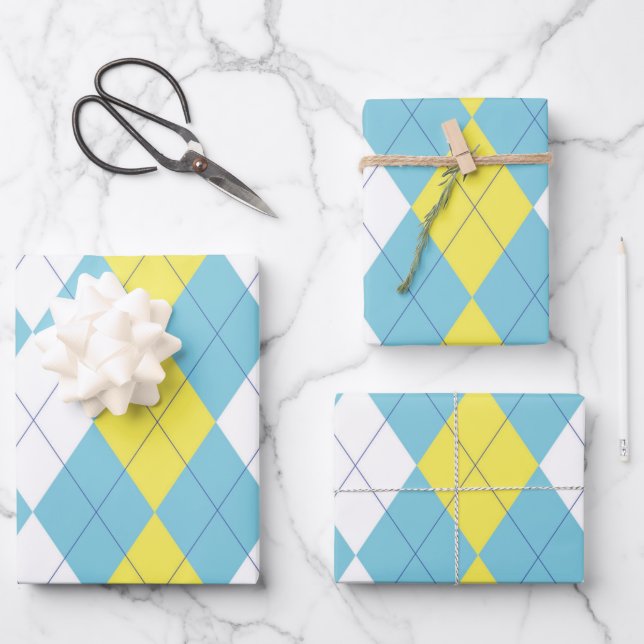 Hoja De Papel De Regalo Prep School rechaza a Argyle (Anverso)